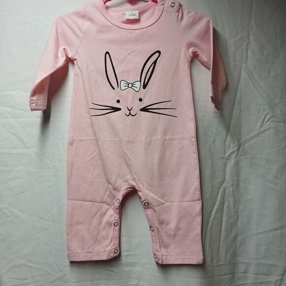 Other - Pink Bunny One Piece  3 To 6 Month  Easter